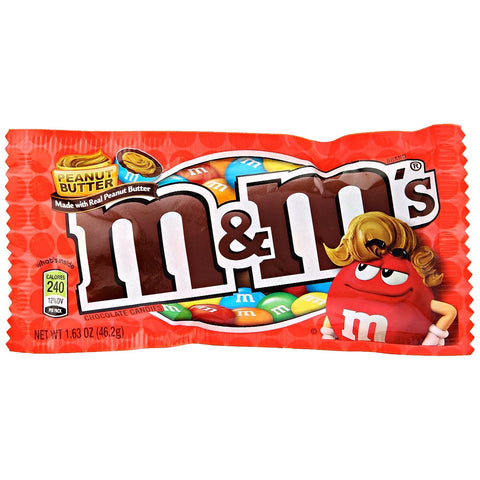 M&M's Peanut Butter Candies Bag 46.2g - QualityFood