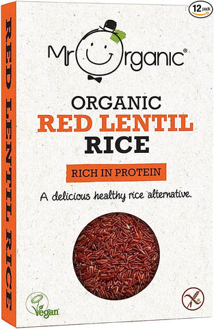 Mr Organic Red Lentil Protein Rice 250g - QualityFood