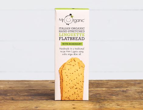 Mr. Organic Rosemary Linguette Flatbread 150g - QualityFood