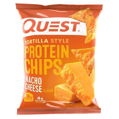 Nacho Cheese Tortilla Style Protein Chips 32g - QualityFood