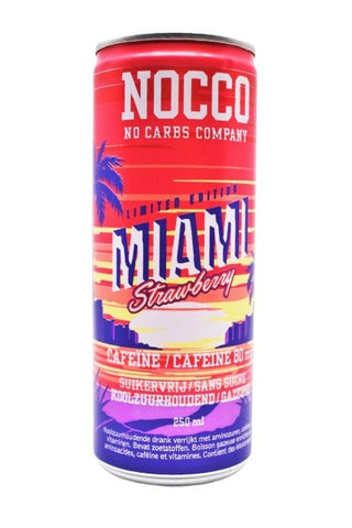 Nocco BCAA Limited Edition Miami Strawberry 250ml - QualityFood