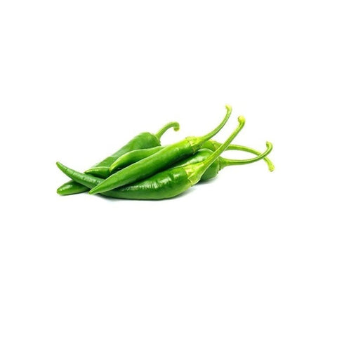 Organic Long Green Chili 500g - QualityFood