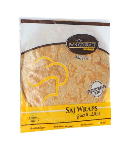 Pain Gourmet Freshly Backed Homemade Saj Wraps 160g - QualityFood