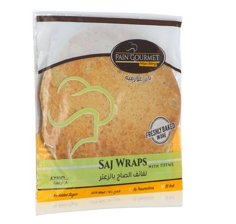 Pain Gourmet Freshly Backed Homemade Saj Wraps with Thyme 160g - QualityFood