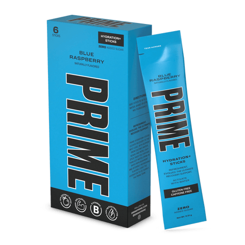 Prime Hydration Sticks Zero Sugar Blu Raspberry (6 Sticks) - QualityFood