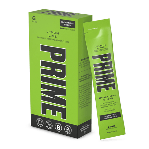 Prime Hydration Sticks Zero Sugar Lemon Lime (6 Sticks) - QualityFood