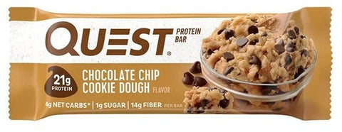 Quest Protein Bar - Chocolate Chip Cookie Dough 60g - QualityFood
