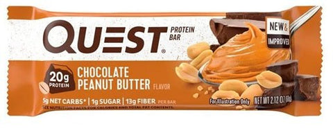 Quest Protein Bar - Chocolate Peanut Butter 60g - QualityFood