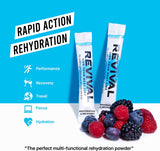 Revival Rapid Rehydration, Electrolytes Powder - High Strength Vitamin C, B1, B3, B5, B12 Supplement Sachet Drink, Effervescent Electrolyte Hydration Tablets - 30 Pack Pina Colada - QualityFood