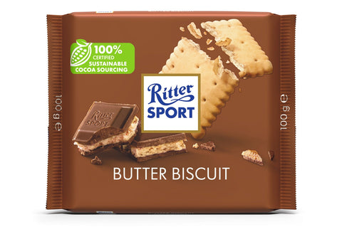 Ritter Sport Butter Biscuits Chocolate 100g - QualityFood
