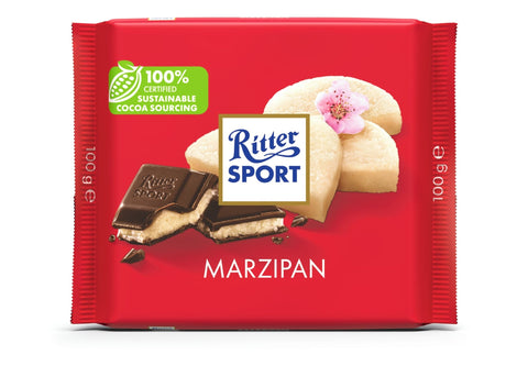 Ritter Sport Marzipan Chocolate 100g - QualityFood