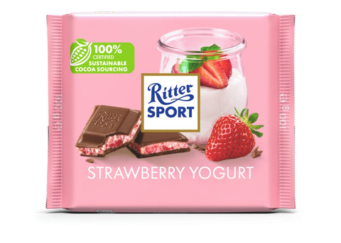 Ritter Sport Strawberry Yogurt Chocolate 100g - QualityFood