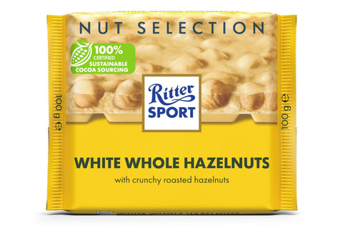Ritter Sport White Whole Hazelnuts Chocolate 100g - QualityFood