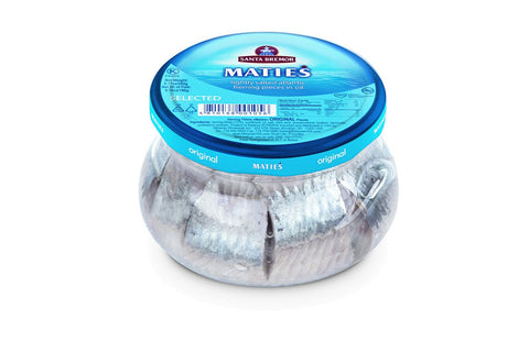 Santa Bremor "Matjas" Herring Fillet Original in Glass Jar 260g - QualityFood