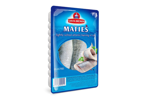 Santa Bremor "Matjas" Herring Fillet Original in Oil 250g - QualityFood