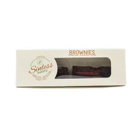 Sinless Bakery Gluten Free Chocolate Brownies sugar free 23g - QualityFood