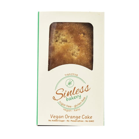 Sinless Bakery Vegan Gluten Free Orange Cake 94g - QualityFood