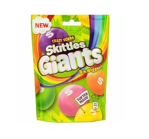 Skittles Giants Crazy Sours Candy 141g - QualityFood