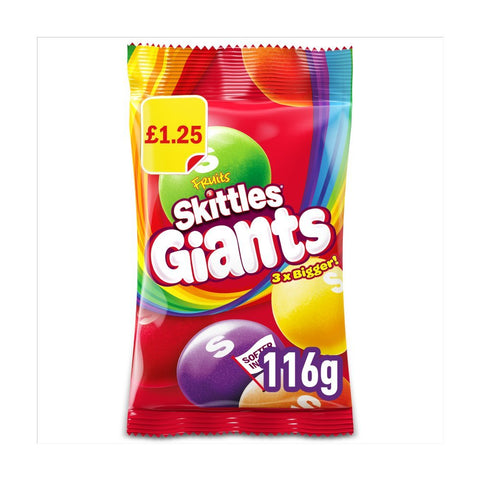 Skittles Giants Fruit Sweets 116g - QualityFood