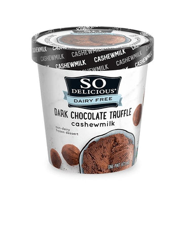 So Delicious Frozen Dessert Dark Chocolate Truffle CashewMilk 473ml - QualityFood