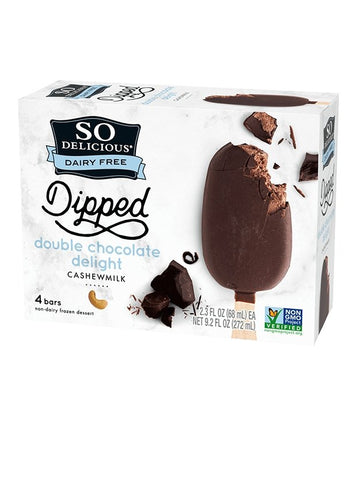 So Delicious Frozen Dipped Double Chocolate Delight 272ml - QualityFood