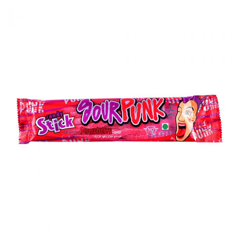 Sour Punk Candy Stick Strawberry Flavour 50g - QualityFood