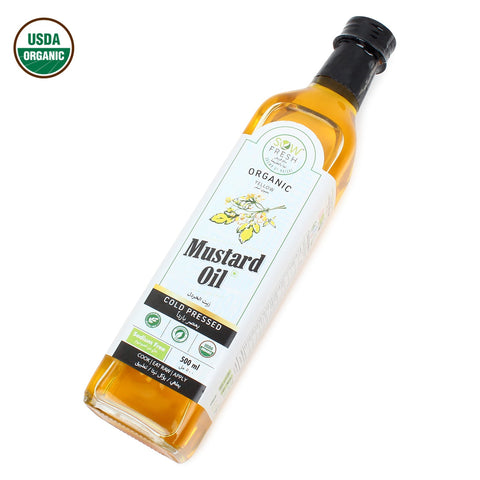 Sow fresh Organic Coldpressed Mustard Oil 500ml - QualityFood