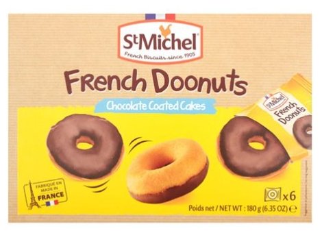 St. Michel Donut Chocolate Coated Cakes 180g - QualityFood