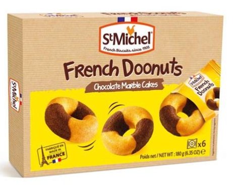 St. Michel French Doonuts Chocolate Marble Cakes 180g - QualityFood