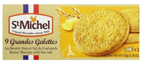 St. Michel Galettes with Sea Salt Butter Biscuits 150g - QualityFood