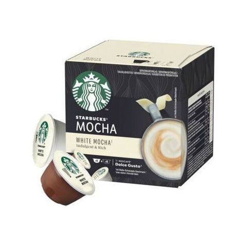 Starbucks White Mocha By Nescafe Dolce Gusto Coffee Pods 12pcs 123g - QualityFood