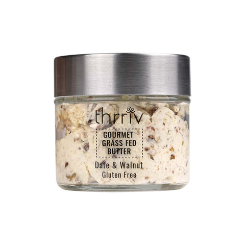 Thrriv Gourmet Grass Fed Butter- Date & Walnut 50g - QualityFood