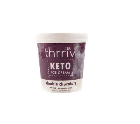 Thrriv Keto Double Chocolate Ice cream Zero Sugar Added 500ml - QualityFood