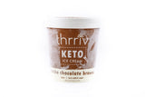 Thrriv Keto Mocha Chocolate Brownie Ice Cream Zero Sugar Added 100ml - QualityFood