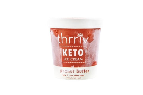 Thrriv Keto Peanut Butter Ice Cream Zero Sugar Added 500ml - QualityFood