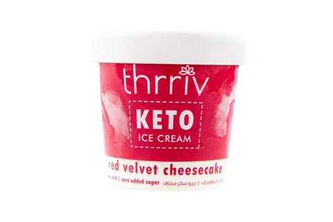 Thrriv Keto Red Velvet Cheesecake Ice cream Zero Sugar Added 500ml - QualityFood
