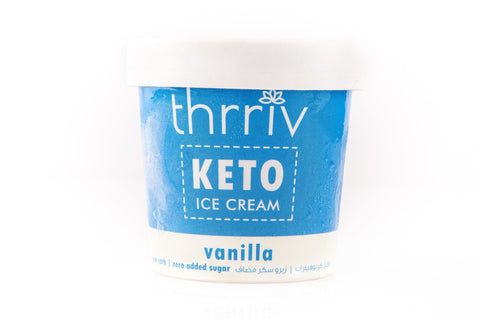 Thrriv Keto Vanilla Ice Cream Zero Sugar Added 500ml - QualityFood