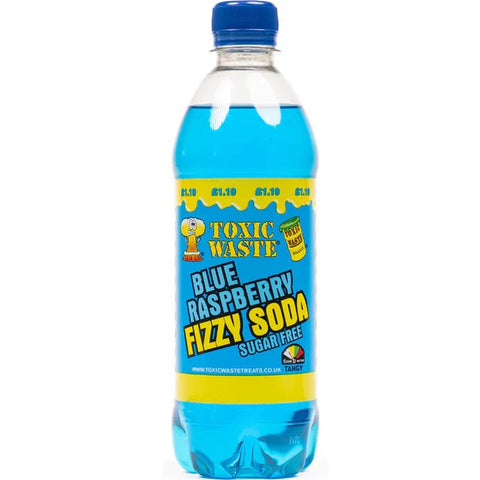 Toxic Waste Blue Raspberry Fizzy Soda 500ml - QualityFood