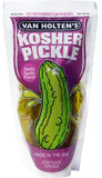Van Holten's Kosher Zesty Garlic Flavor Large Cucumber Pickles in Pouch 12 Pack - QualityFood