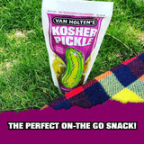 Van Holten's Kosher Zesty Garlic Flavor Large Cucumber Pickles in Pouch 500g - QualityFood