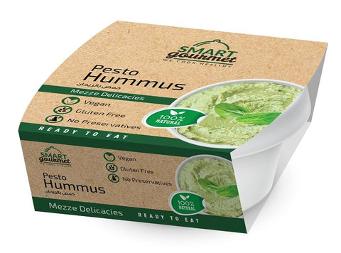 Vegan Gluten Free Roasted Pesto Hummus 225g - QualityFood