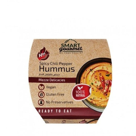 Vegan Gluten Free Roasted Red Chilli Hummus 225g - QualityFood