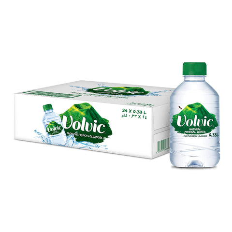 Volvic Natural Mineral Water 330ml x 24Pcs Case - QualityFood