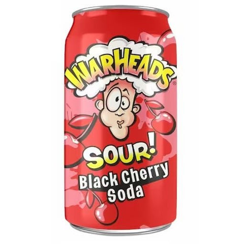 Warheads Sour Black Cherry Soda 355ml - QualityFood