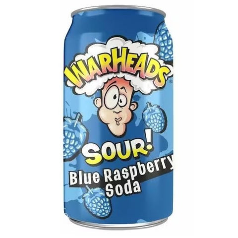 Warheads Sour Blue Raspberry Soda 355ml - QualityFood